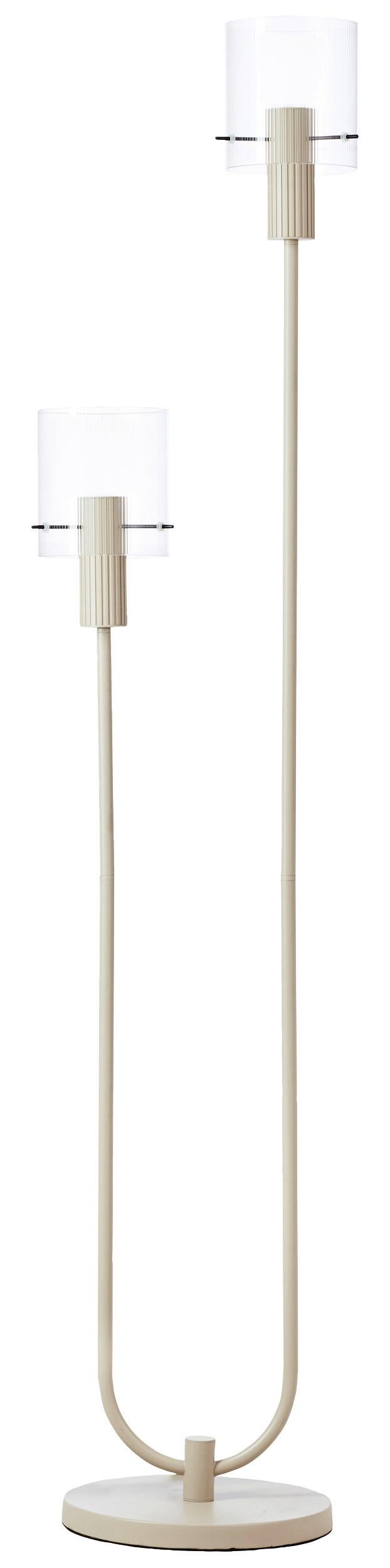 LAMPA STOJĄCA 70136A09 GÖTEBORG - beżowy/przezroczysty, Konventionell, metal/szkło (28/152cm) - Dieter Knoll