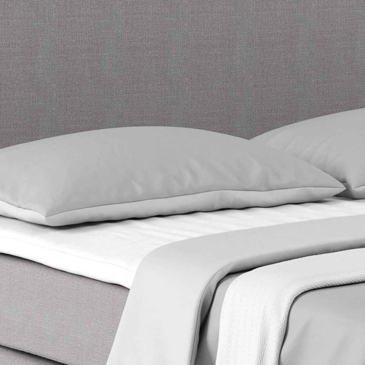 Boxspring Krevet Nero - boje kroma/sivo-bež, Konvencionalno, tekstil/metal (160/200cm) - Best Price