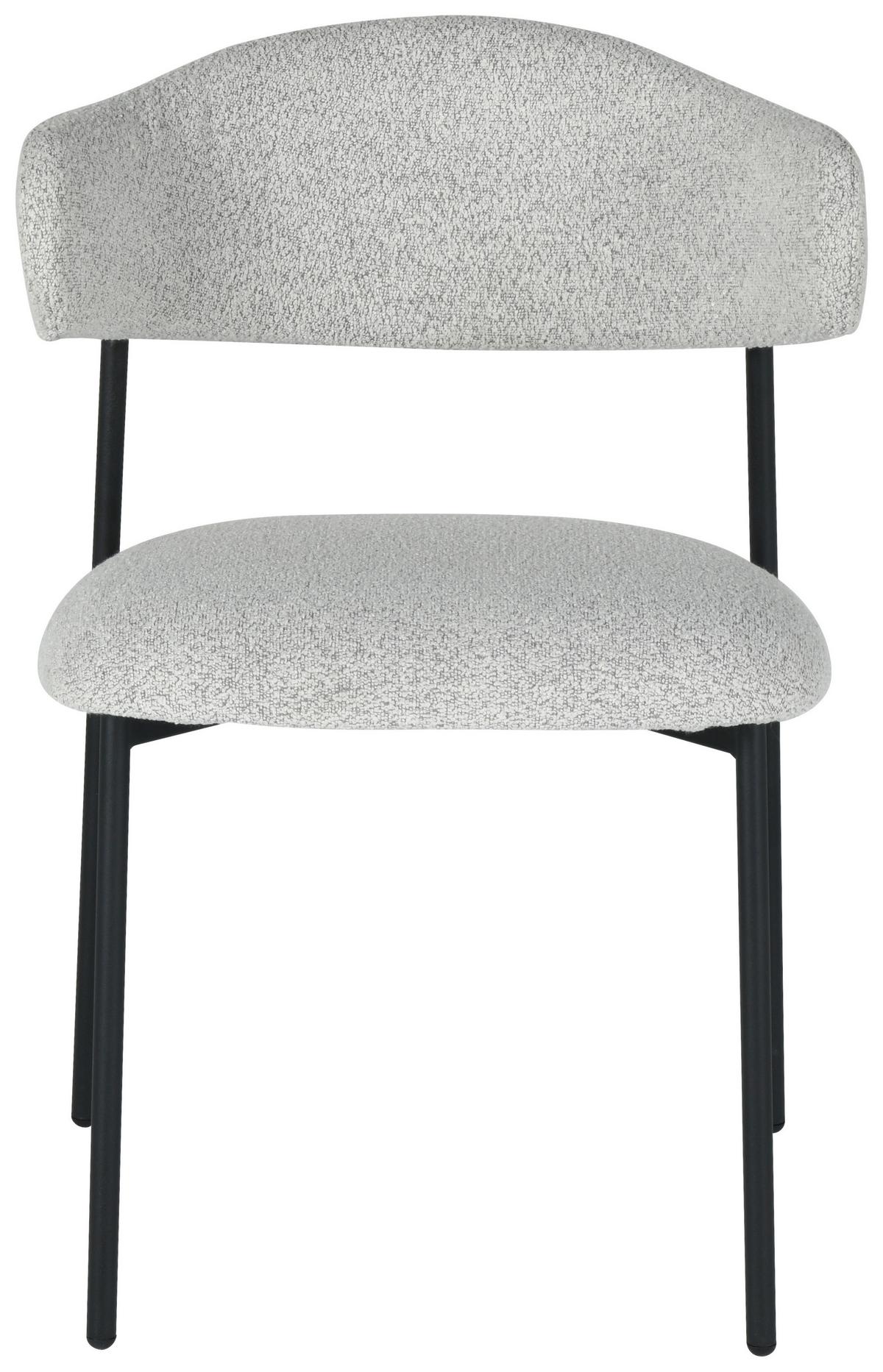 KRZESŁO MIJOU - czarny/szary, Design, metal/tkanina (55/78/58cm) - Boxxx