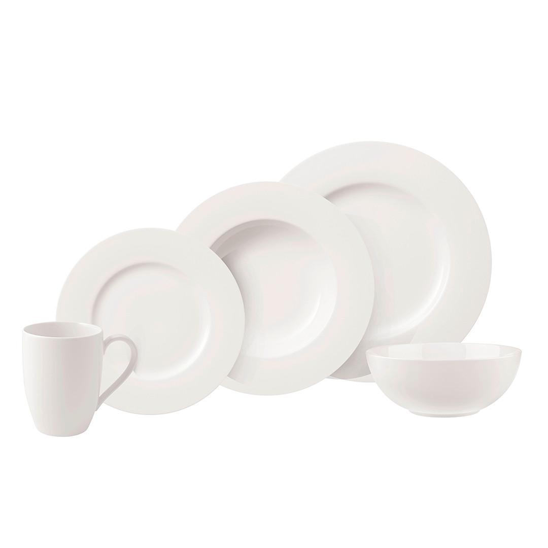 SERWIS OBIADOWO-ŚNIADANIOWY 10-1908-8723 VILLEROY&BOCH - biały, Konventionell, ceramika - Villeroy & Boch