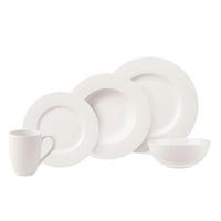 SERWIS OBIADOWO-ŚNIADANIOWY 10-1908-8723 VILLEROY&BOCH - biały, Konventionell, ceramika - Villeroy & Boch