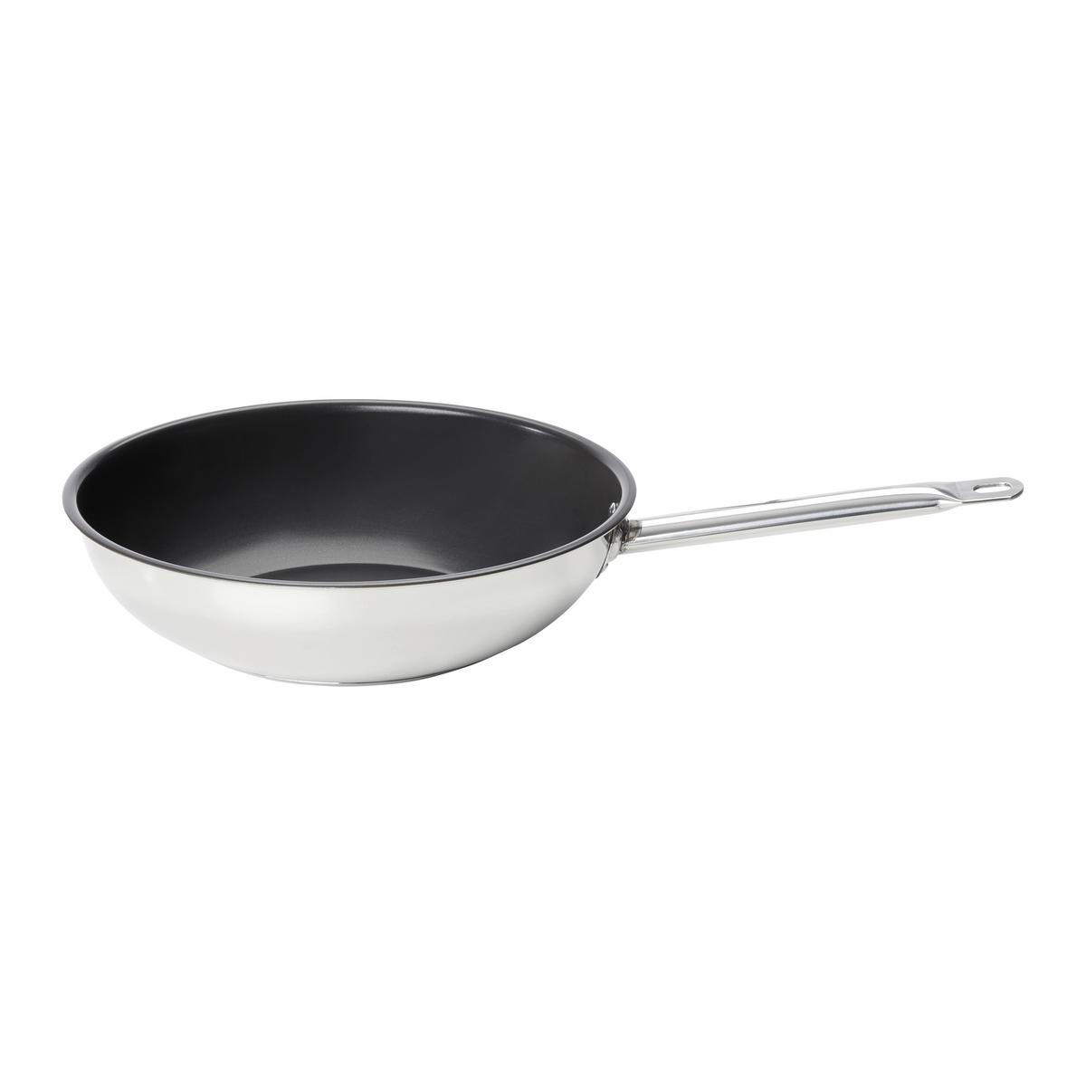 Wokserpenyő Dhingra - fekete/nemesacél, Konventionell, fém (31/8cm) - Modern Living