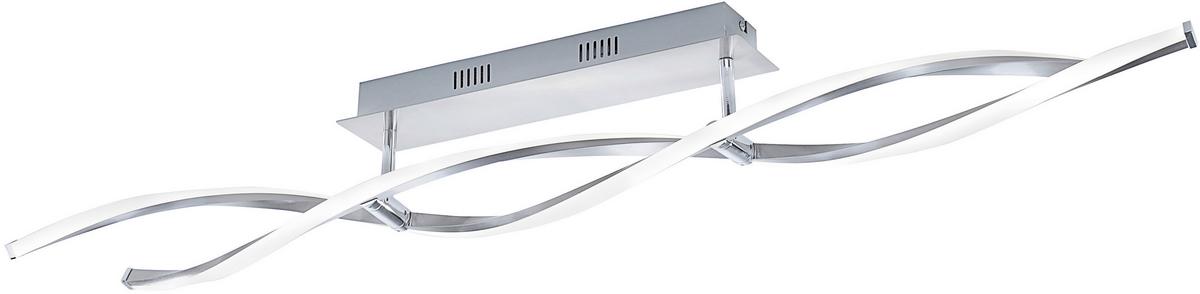 LAMPA SUFITOWA LED 9143-55 POLINA - kolor niklowy, Design, metal (110/8/15,6cm) - Paul Neuhaus