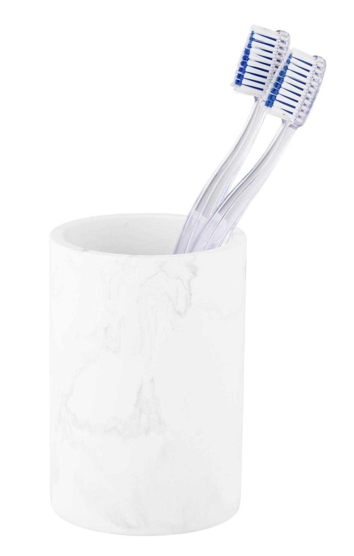 KUBEK DO MYCIA ZĘBÓW BALATRO - biały, Konventionell, materiały naturalne (8/10,5/8cm) - Schöner Wohnen