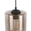 HÄNGLAMPA JIRMI - svart/guldfärgad, Modern, metall/glas (81/15,5/120cm) - Premium Living