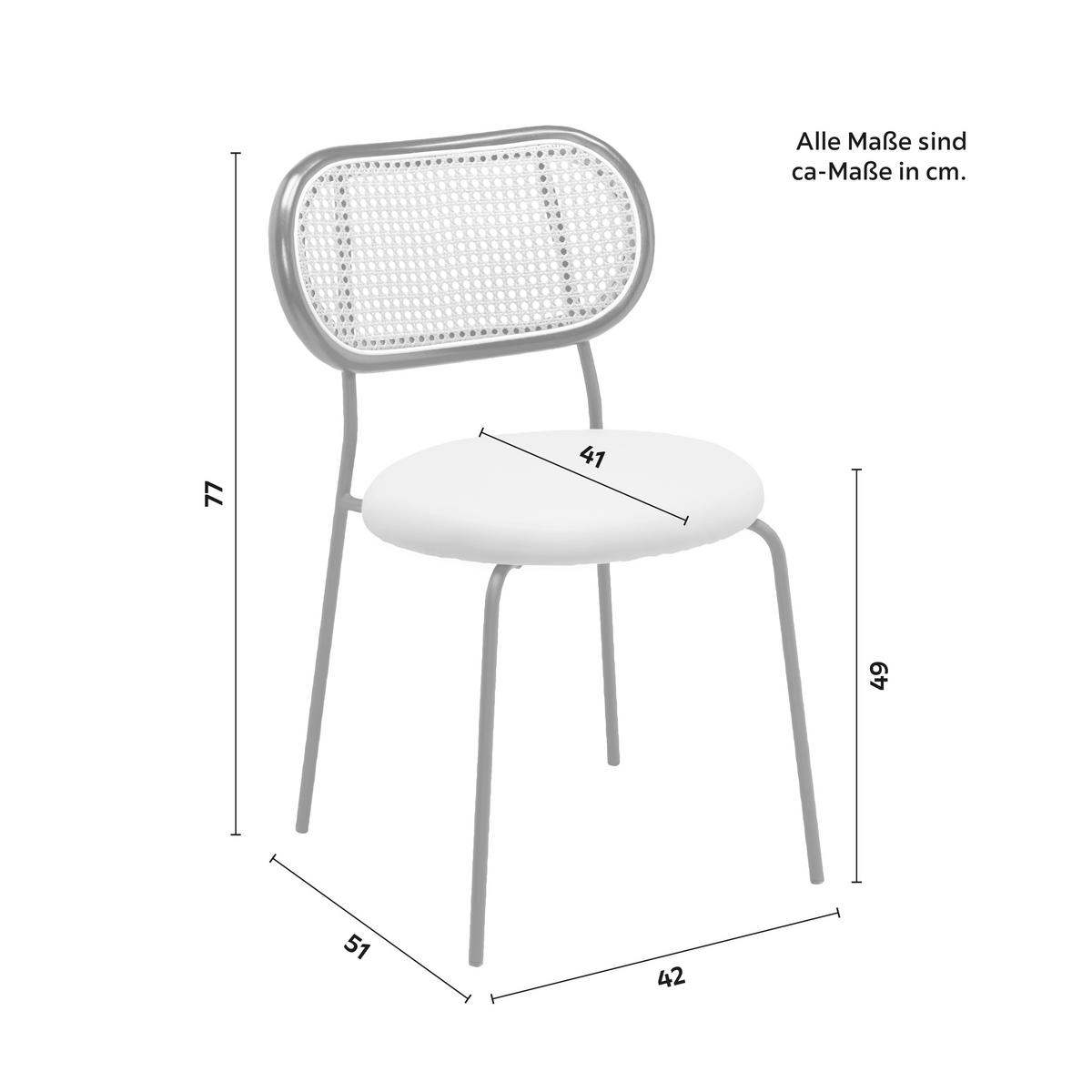 KRZESŁO CASA - czarny/taupe, Modern, metal/drewno (42/77/51cm) - Bessagi Home