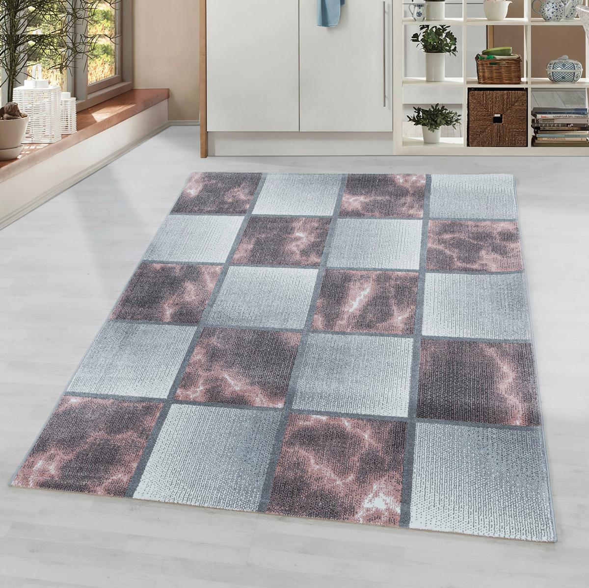 Webteppich Ottawa Rosa ca. 140x200cm - Rosa, Design, Textil (140/200cm) - Novel