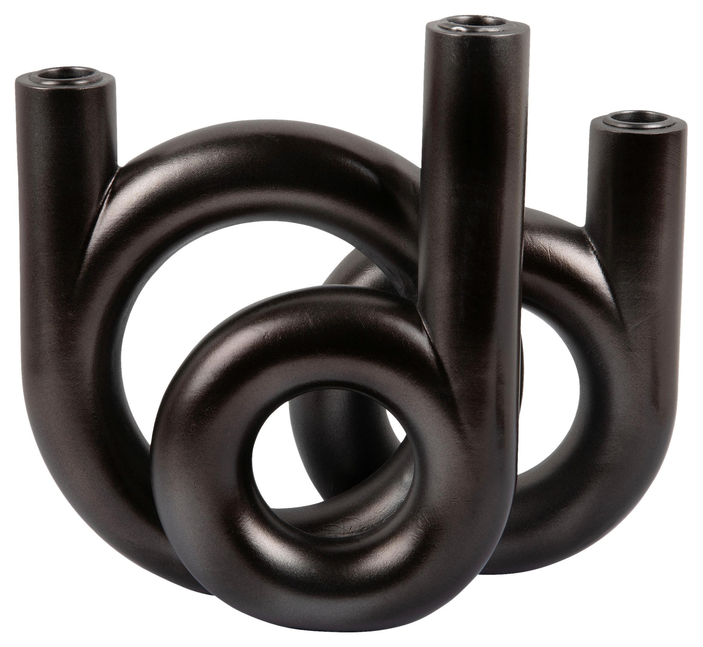 ŚWIECZNIK PT4156GY - szary, Basics, kamień (18/20/12cm) - Present Time