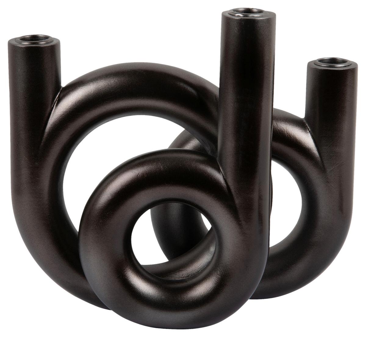 ŚWIECZNIK PT4156GY - szary, Basics, kamień (18/20/12cm) - Present Time