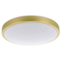 Deckenleuchte 31225 Lezuza Weiss/messing - Weiss/Messingfarben, Basics, Kunststoff/Metall (43/9cm) - Eglo