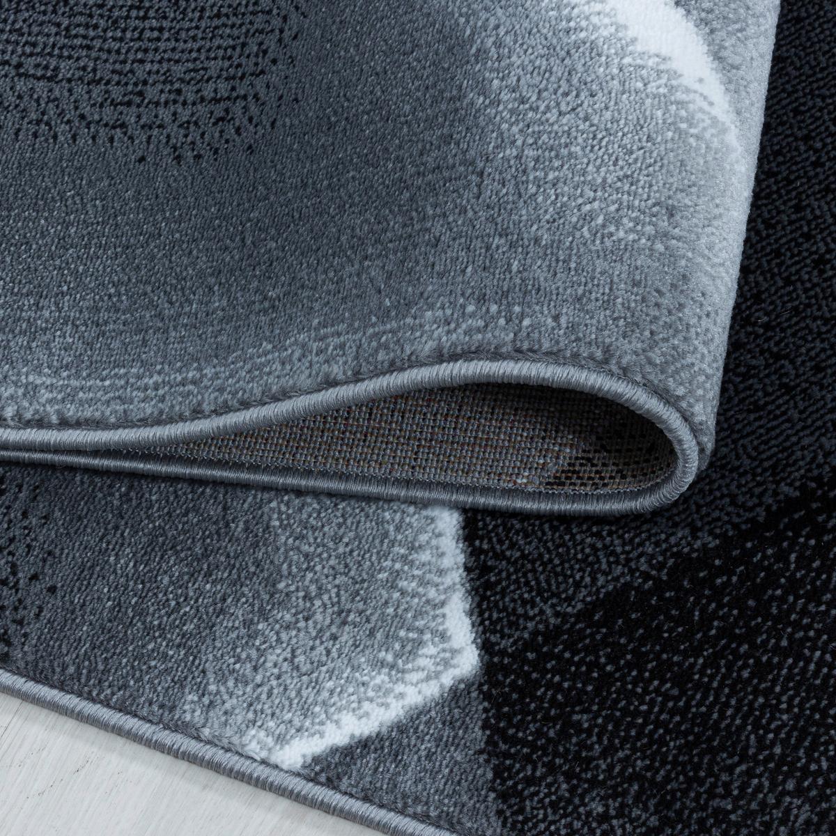 Webteppich Costa Schwarz ca. 80x250cm - Schwarz, Design, Textil (80/250cm)