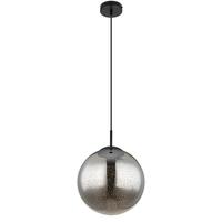 Hängeleuchte Schwarz max. 9 Watt - Schwarz, Basics, Glas/Metall (30/120cm) - Globo