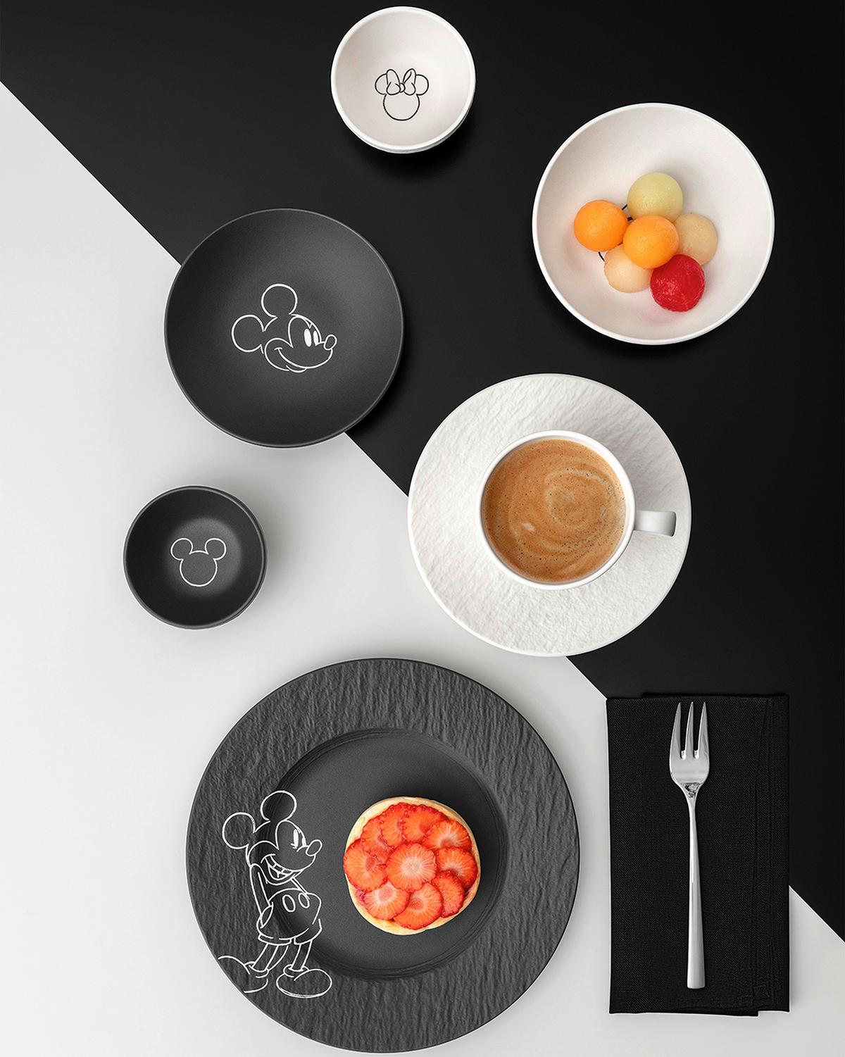SERWIS ŚNIADANIOWY MANUFACTURE ROCK VILLEROY&BOCH - czarny, Basics, ceramika - Villeroy & Boch