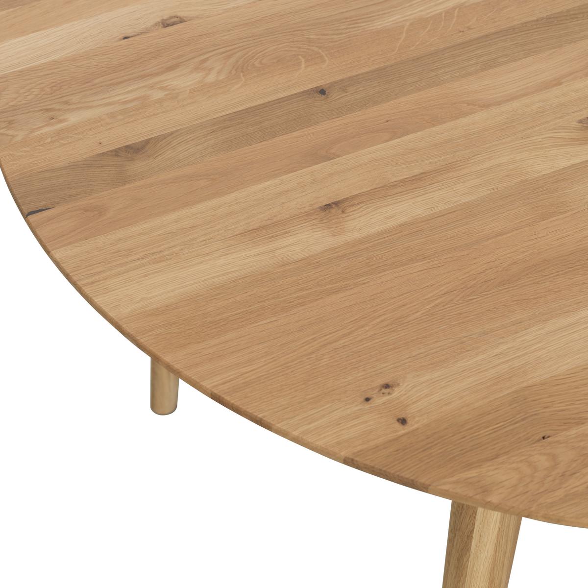 STÓŁ DO JADALNI RUND - dąb dziki, Natur, drewno (105/105/75cm) - Livetastic