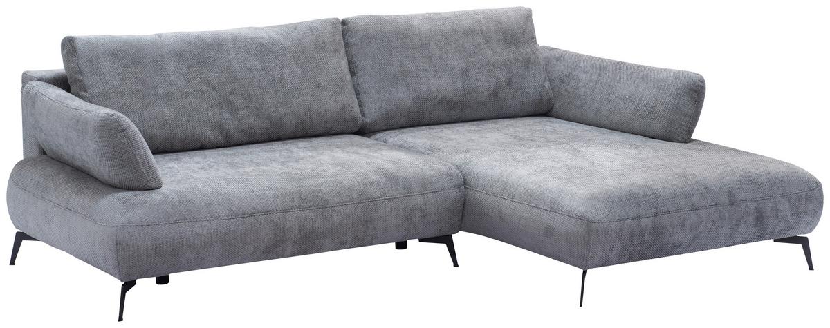 Kutna Garnitura Madison - siva/crna, Moderno, drvni materijal/drvo (284/92/186cm) - Modern Living