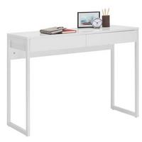 BIURKO CALAIS    -HOM IN- - biały, Design, materiał drewnopochodny/metal (102/40/76cm) - Hom`in