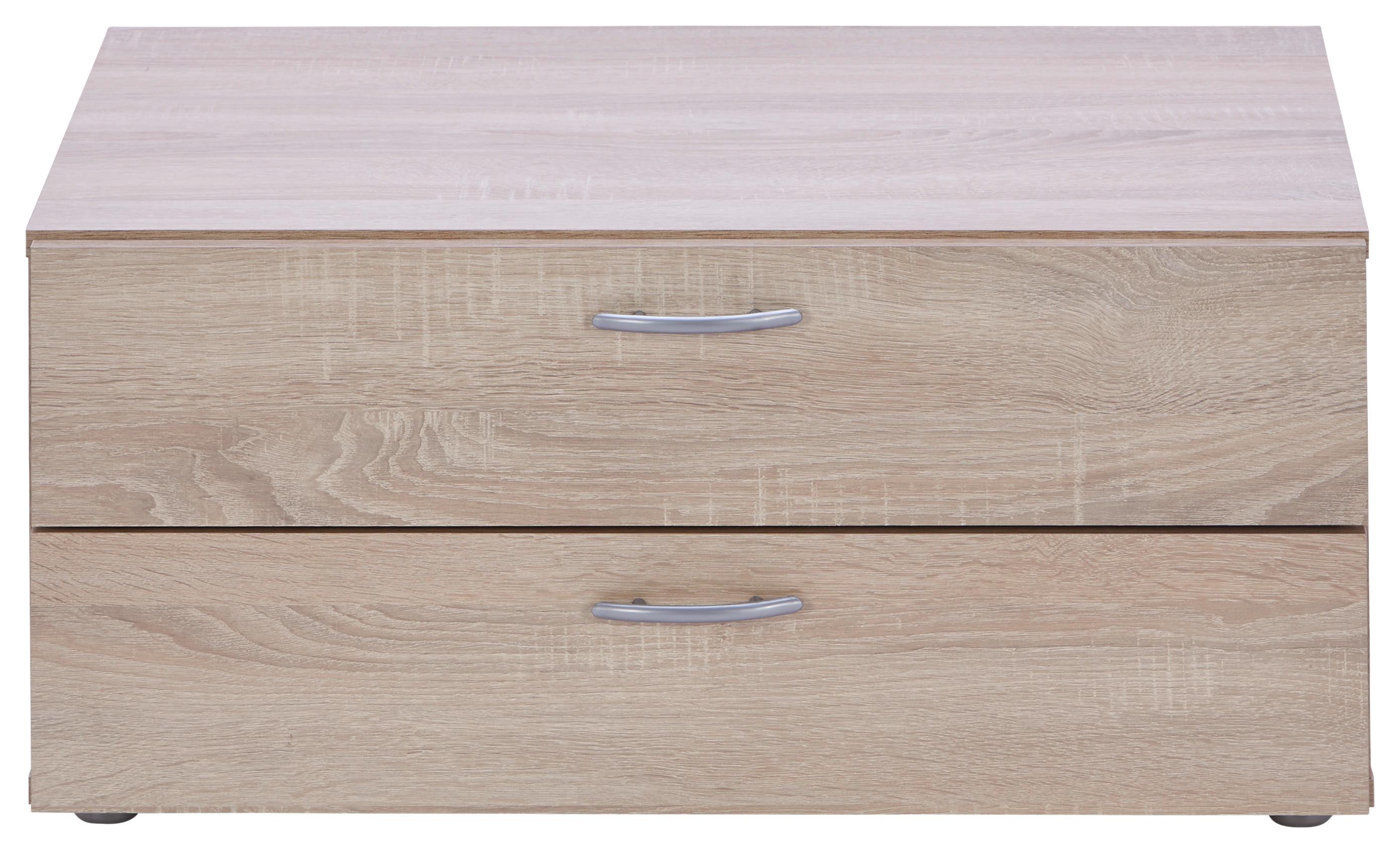 Schubladenbox Basic in Sonoma Eiche - Sonoma Eiche, Konventionell, Holzwerkstoff (74/35/52cm) - Mömax