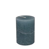 Stumpenkerze Lia Graublau - Graublau, Modern (6,8/9cm) - Premium Living
