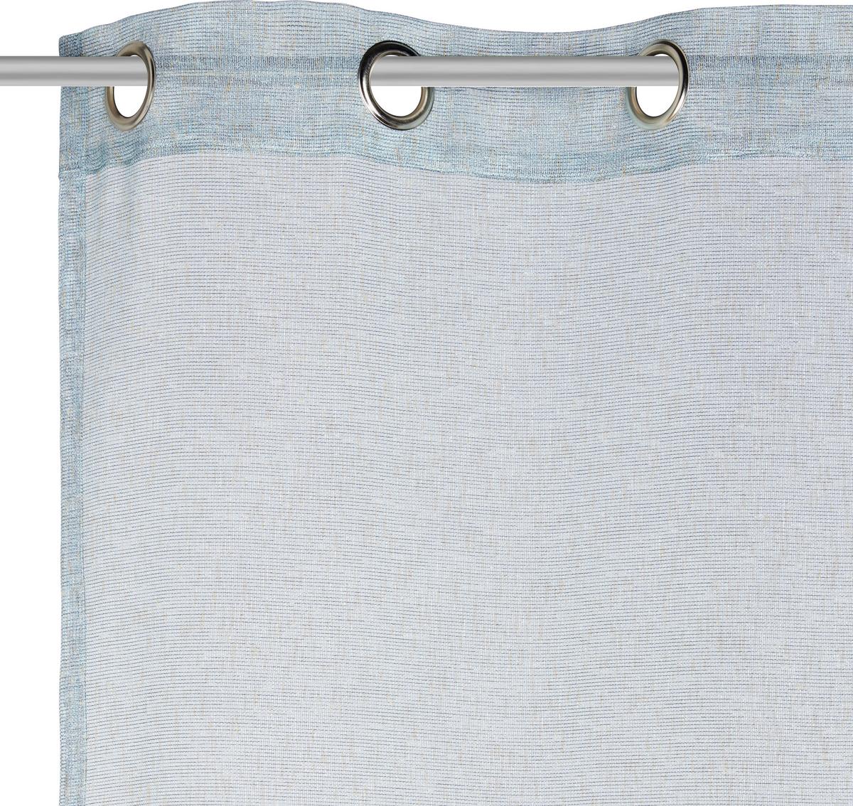 ZASŁONA NA PRZELOTKACH CARINO - turkusowy, Basics, tkanina (145/245cm) - Ambiente