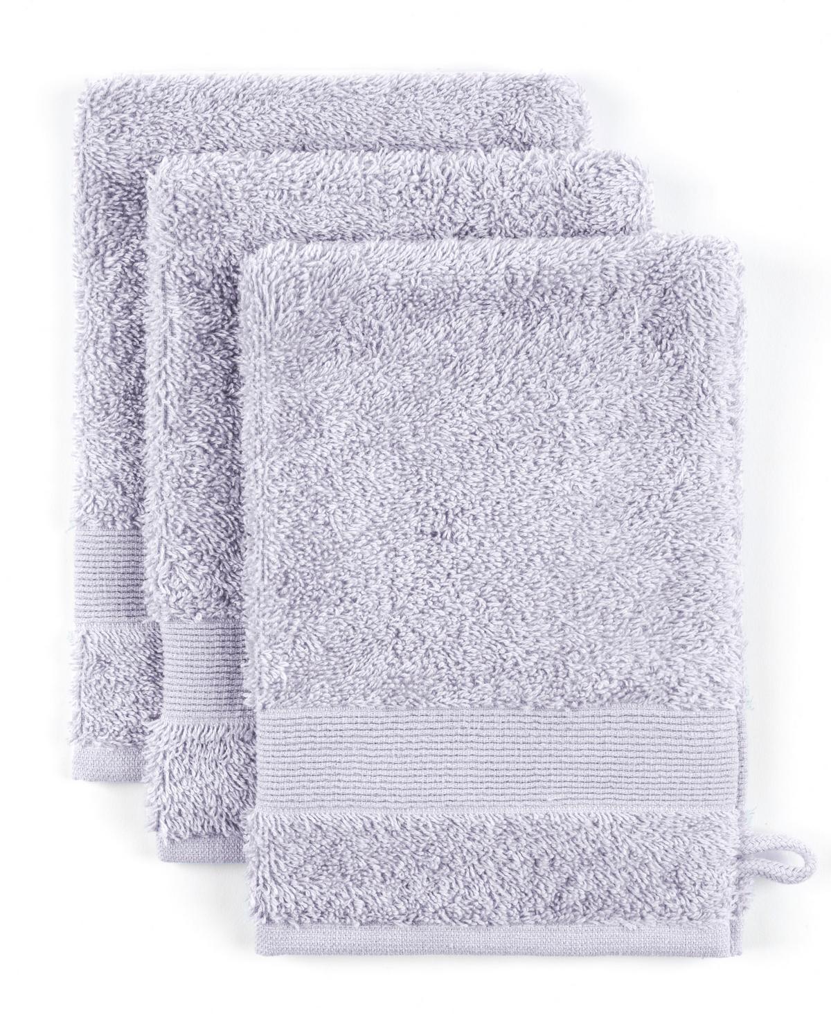 Waschlappen Silke Mauve ca. 15x21cm 3er Set - Mauve, Textil (15/21cm)