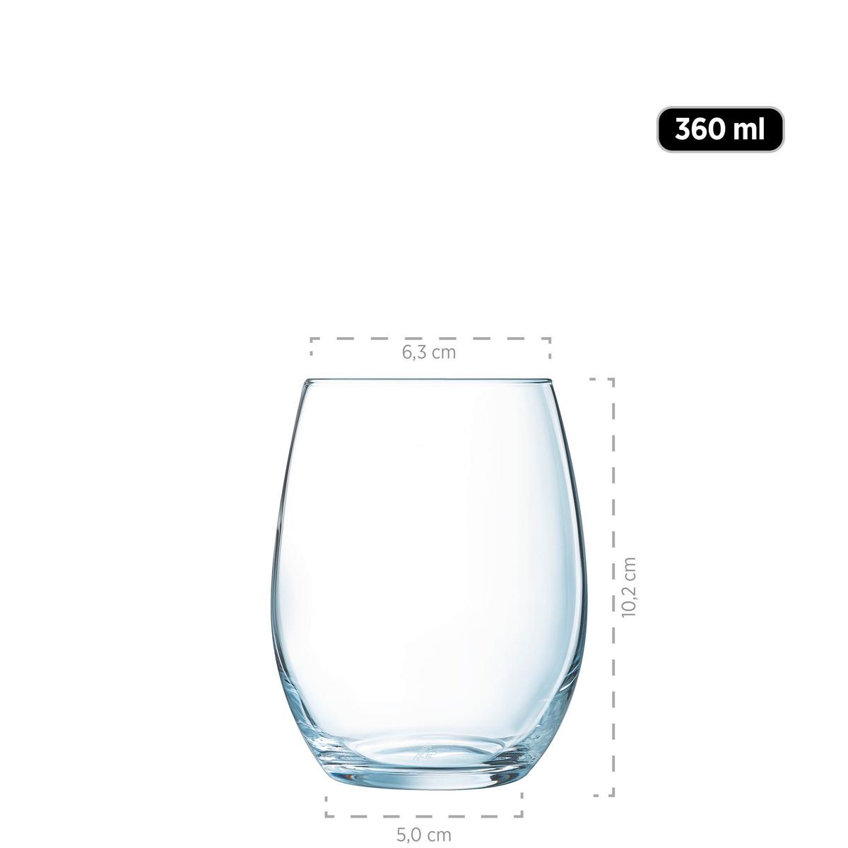 GLÄSERSET 933625, 6 ER SET, 36CL - Transparent, Basics, Glas (30,5/23,5/25cm) - Mäser
