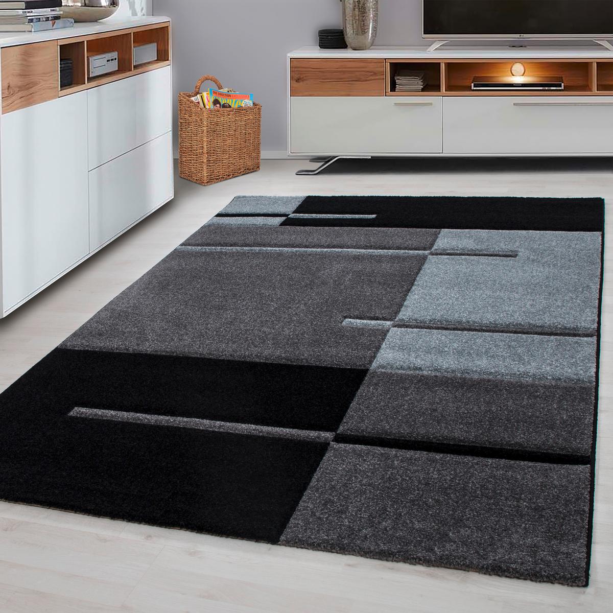 Flachwebeteppich Hawaii Grau ca. 140x200cm - Grau, Basics, Textil (140/200cm) - Novel