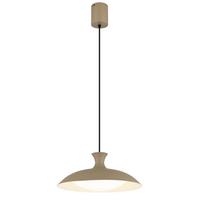 Led Viseća Svjetiljka Rocha - bijela/boje pijeska, Konvencionalno, metal/plastika (40/150cm) - Globo