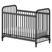 Gitterbett Bronxx ca. 60x120 cm Schwarz Matt - Schwarz, ROMANTIK / LANDHAUS, Metall (60/120cm) - MID.YOU