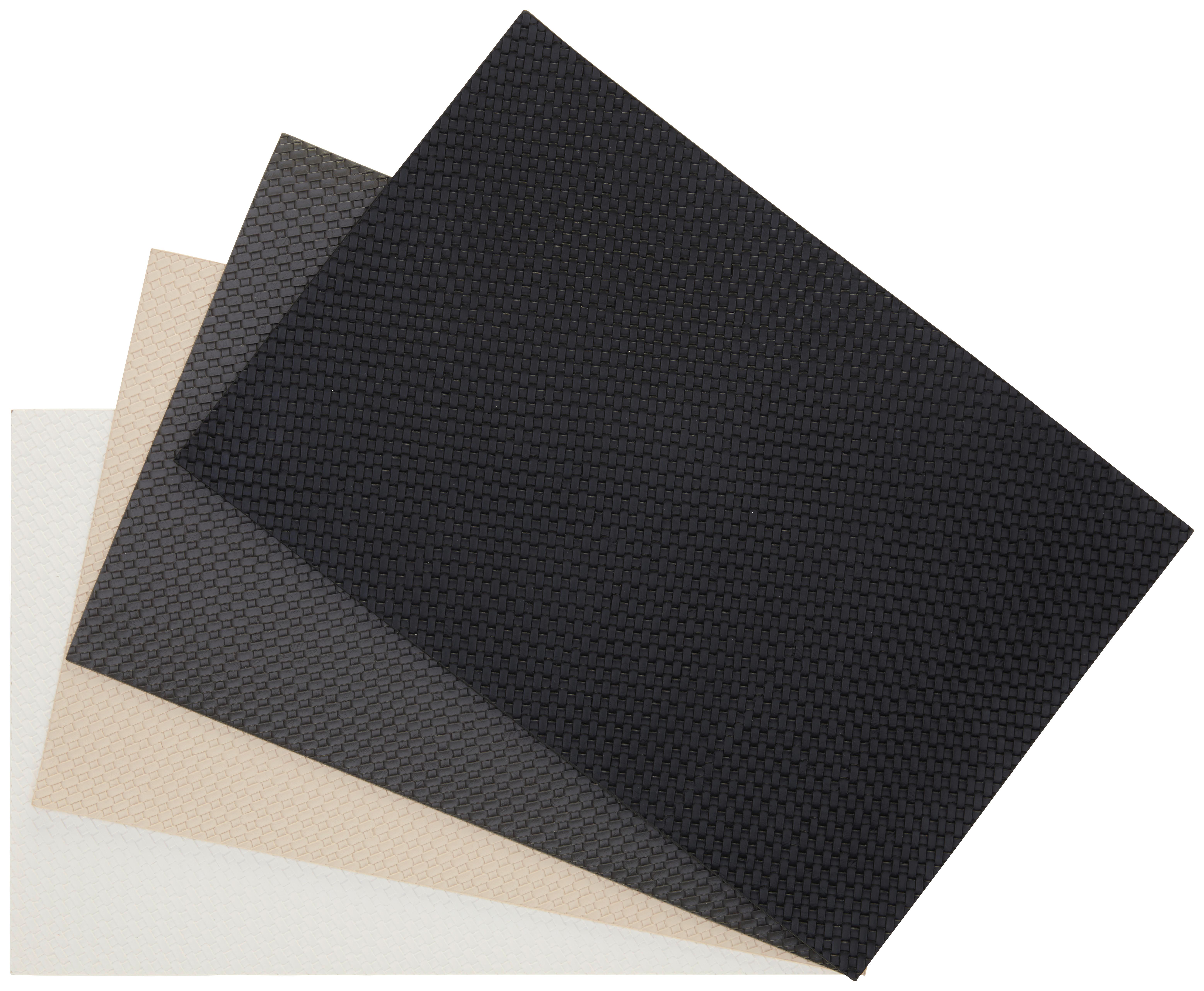 Étkezőalátét Frank - fekete/taupe, Modern, műanyag (45/30cm)