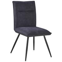 Stuhl Grau - Schwarz/Grau, Modern, Textil/Metall (47/88/63cm) - Mömax