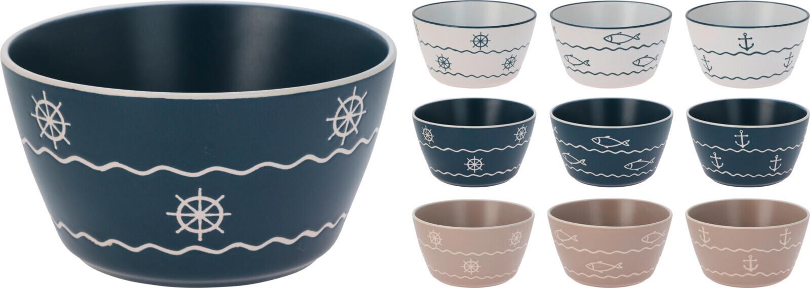Müzlis Tál Marine - barna/kék, kerámia (14/8cm)
