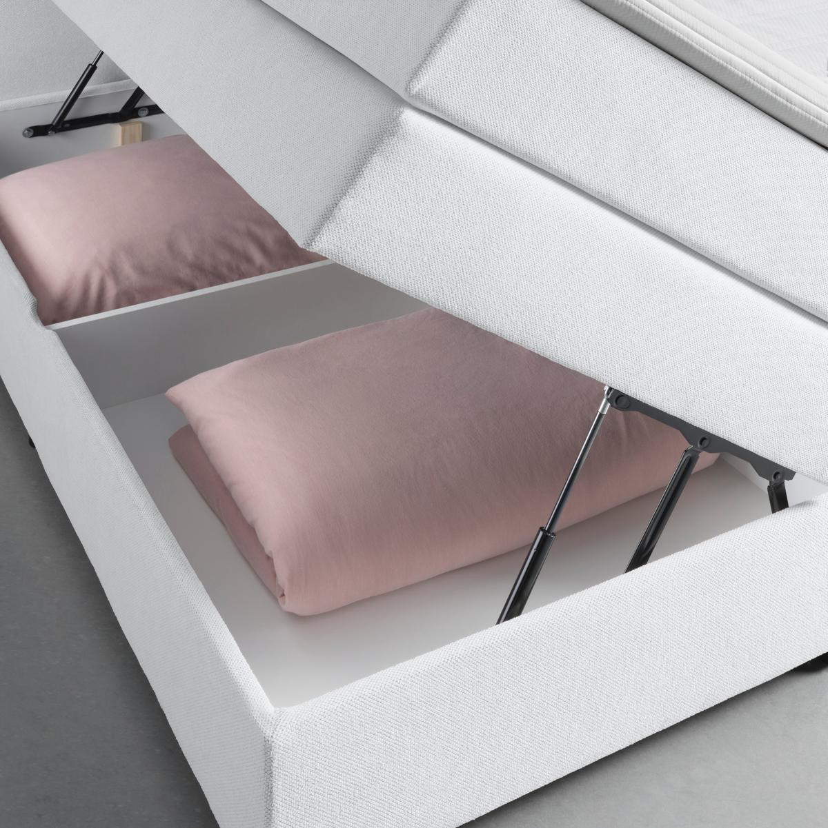 Boxpsringbett Papilon Silberfarben ca. 180x200cm - Silberfarben/Zinkfarben, KONVENTIONELL, Holz/Holzwerkstoff (180/200cm) - Premium Living