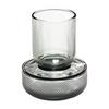Recipient decorativ Smocked - gri, sticlă (10/13cm) - Modern Living