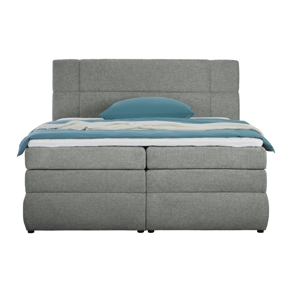 Boxspring Krevet Palace - siva, Konvencionalno, tekstil/plastika (160/200cm) - Premium Living