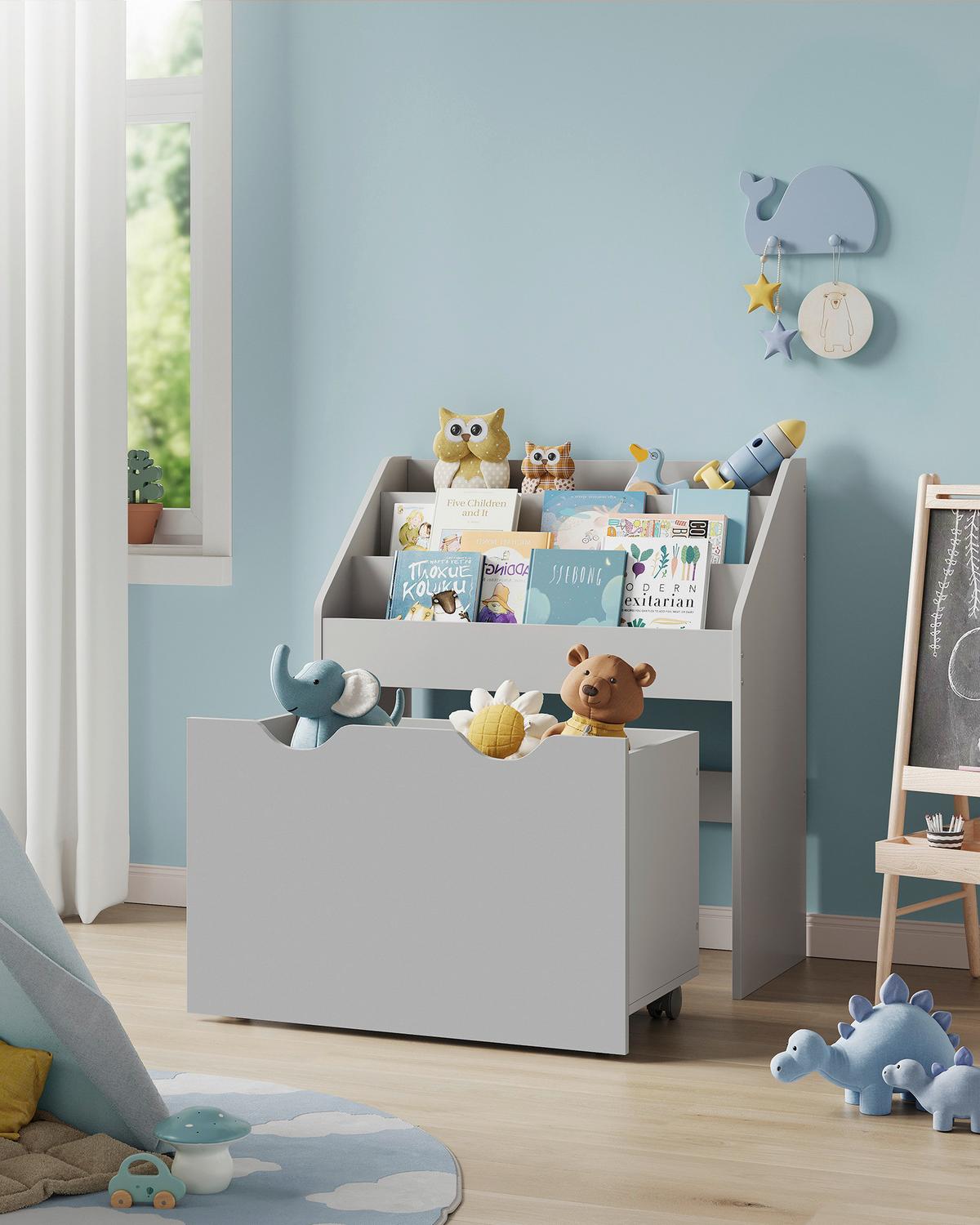 Kinderregal in Grau ca. 62,5x70x29,5 cm - Grau, MODERN, Holzwerkstoff (62,5/70/29,5cm) - MID.YOU