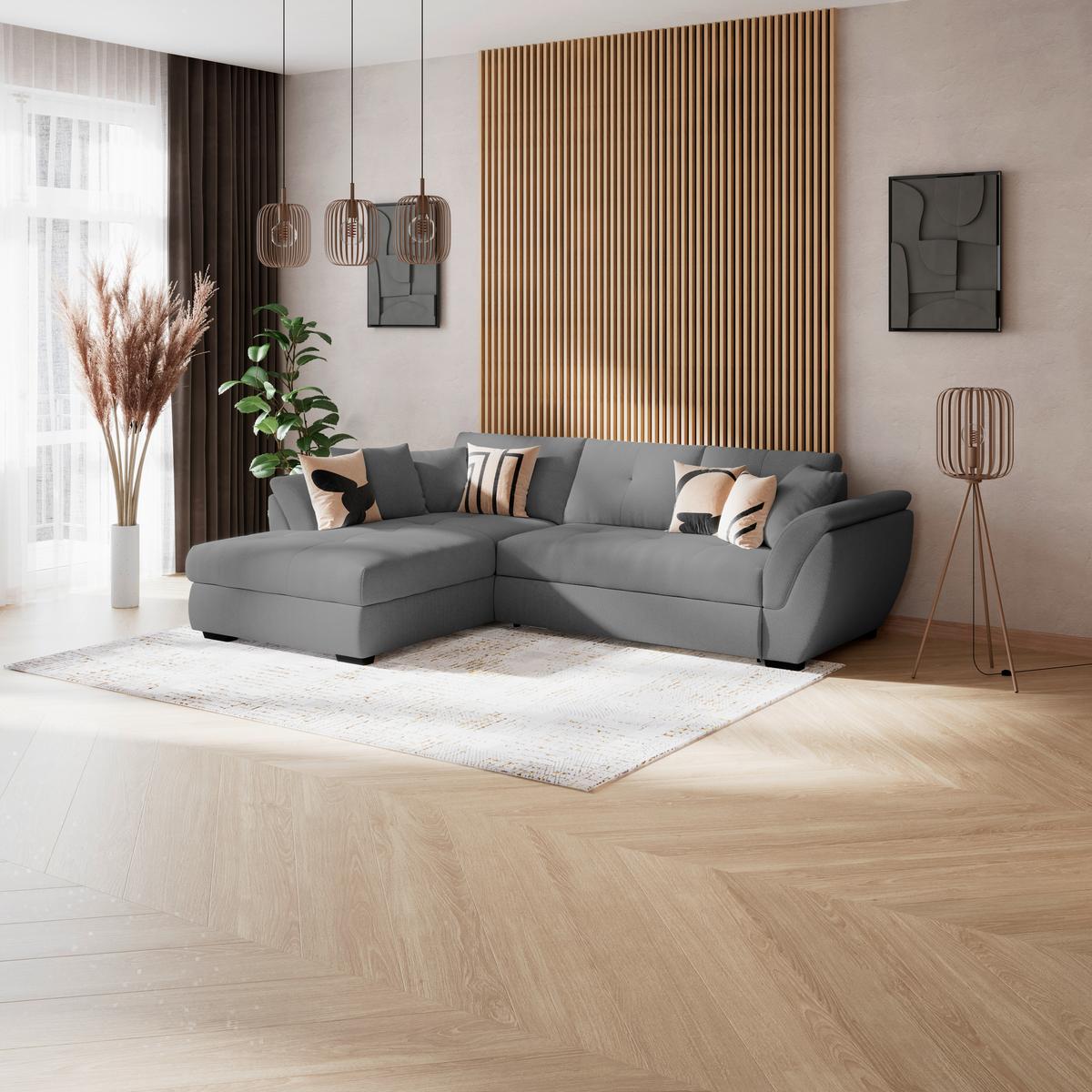 COLțAR - antracit, Konventionell, textil (187/278cm) - Ondega