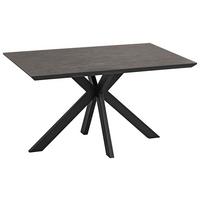 Jedilna Miza Steve 2, Črna, 140x90 Cm - črna, Moderno, kovina/leseni material (140/76/90cm)