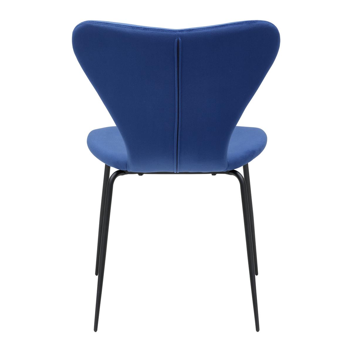 KRZESŁO ALICIA - ciemnoniebieski/czarny, Modern, metal/drewno (53/82,5/53cm) - Bessagi Home
