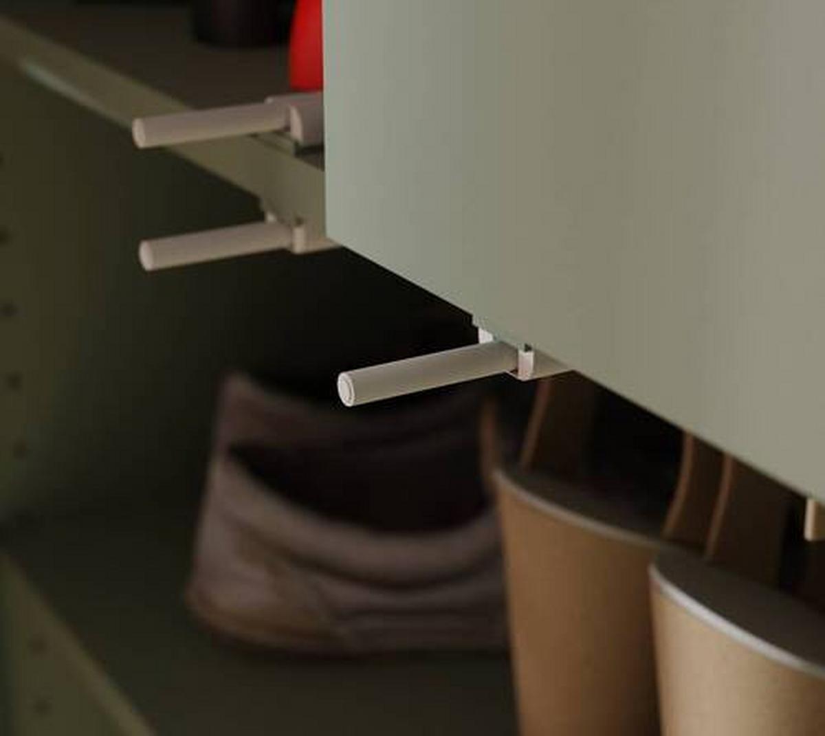 Ormar Za Cipele Alice Springs - siva/boje kadulje, Basics, drvni materijal/plastika (110/192/35cm) - Modern Living