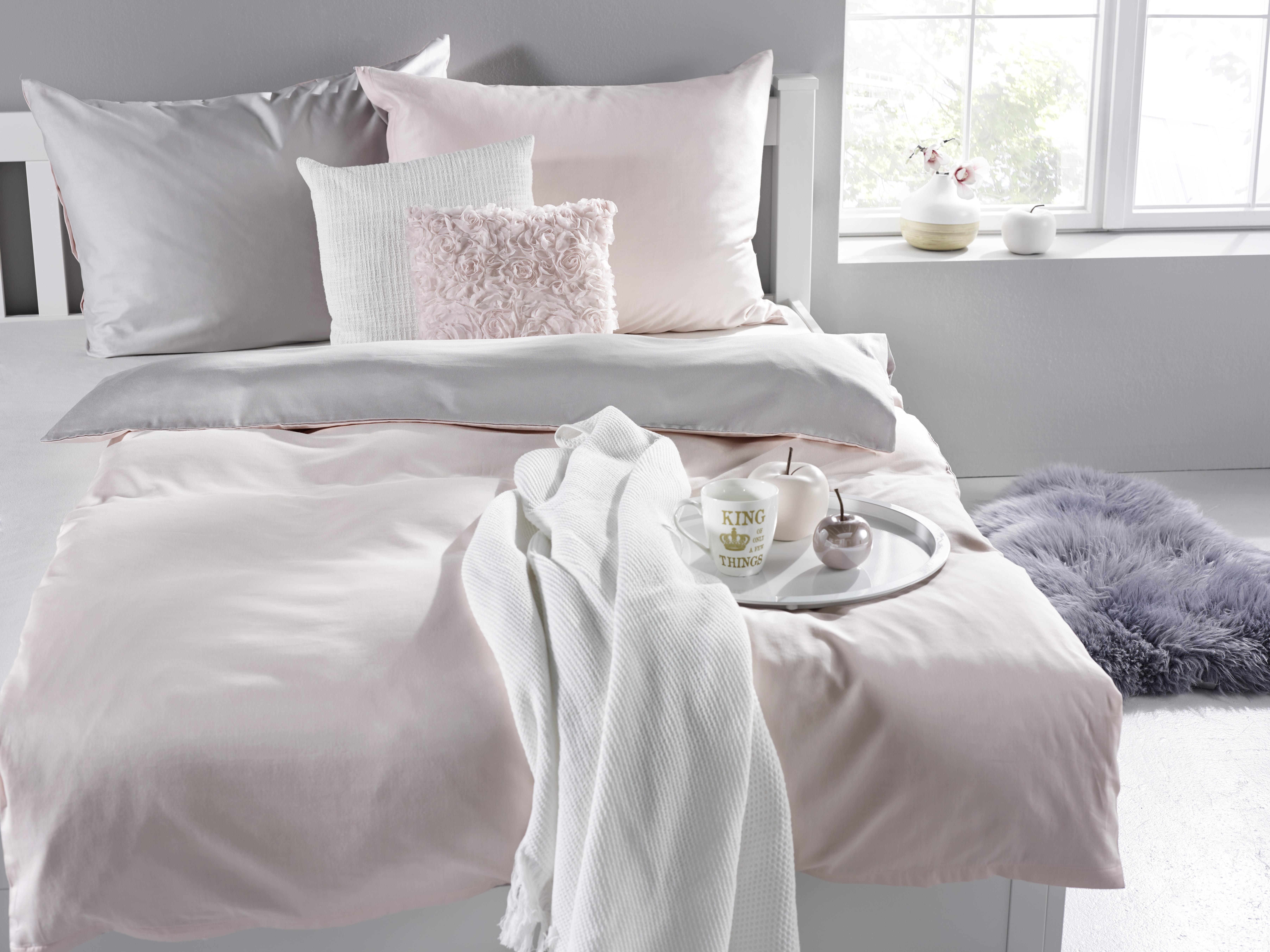 LENJERIE DE PAT BELINDA - gri deschis/roz, textil (140/200cm) - Premium Living