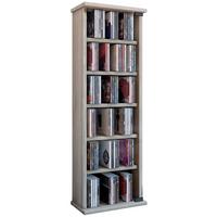 CD-Regal Vetro in Eichefarbe, B: 31 cm - Eichefarben, KONVENTIONELL, Glas/Holzwerkstoff (31/92/18cm) - MID.YOU