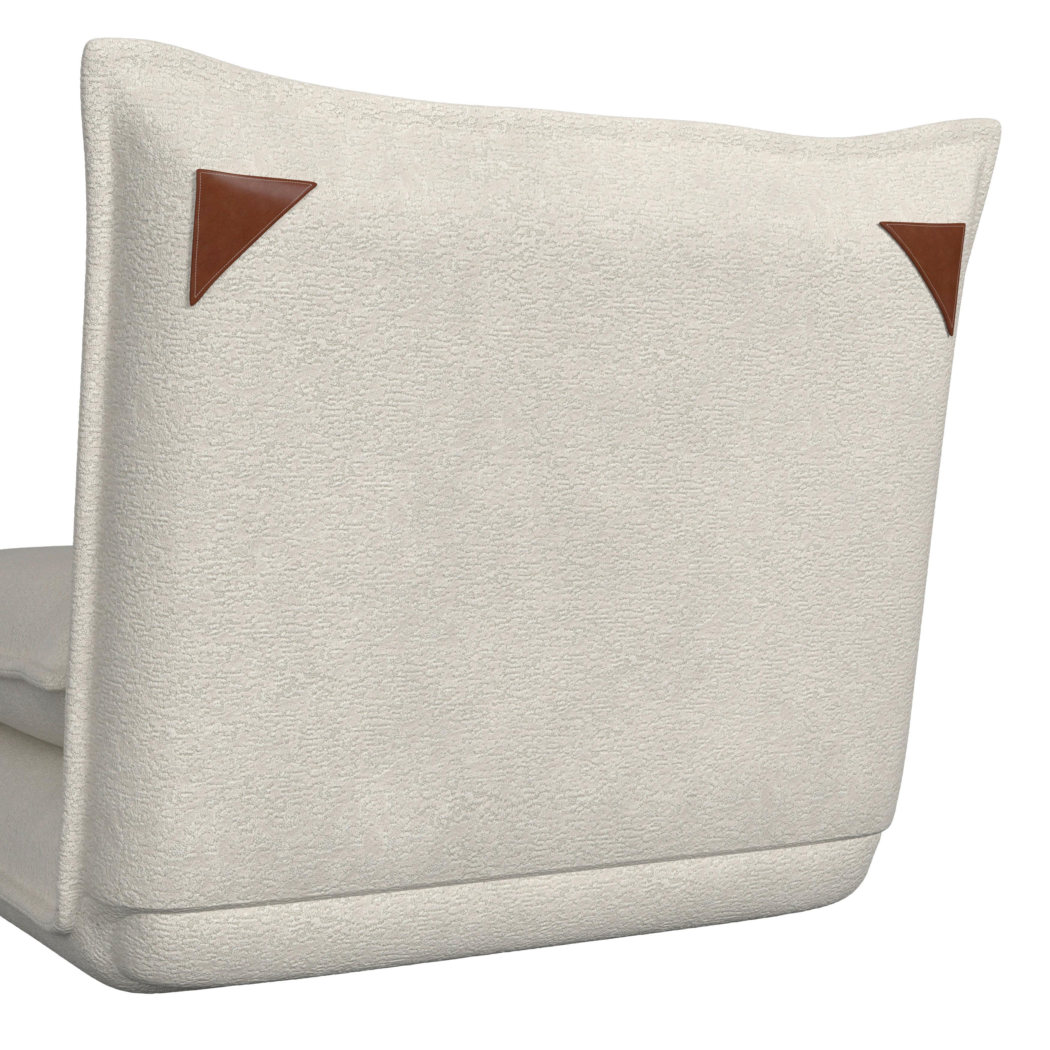 BÄDDFÅTÖLJ MACY - vit, Modern, metall/textil (83/70/84cm) - Bessagi Home