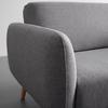2-SITS SOFFA PIA - mörkgrå/naturfärgad, Modern, trä/textil (146/76/75cm) - Bessagi Home