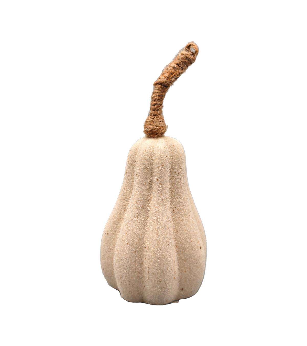 Dekokürbis Cindy Beige - Beige, KONVENTIONELL, Keramik (5,5/12,3cm) - Mömax