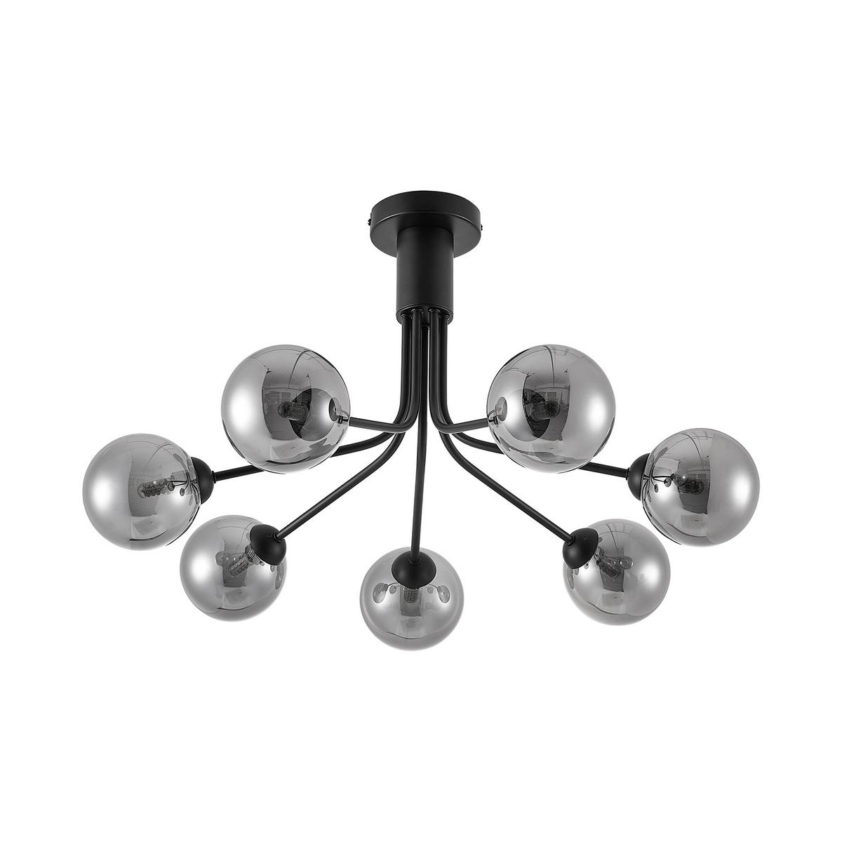 LAMPA SUFITOWA WIDNES - ciemnoszary, Design, metal/szkło (65/40cm) - Novel