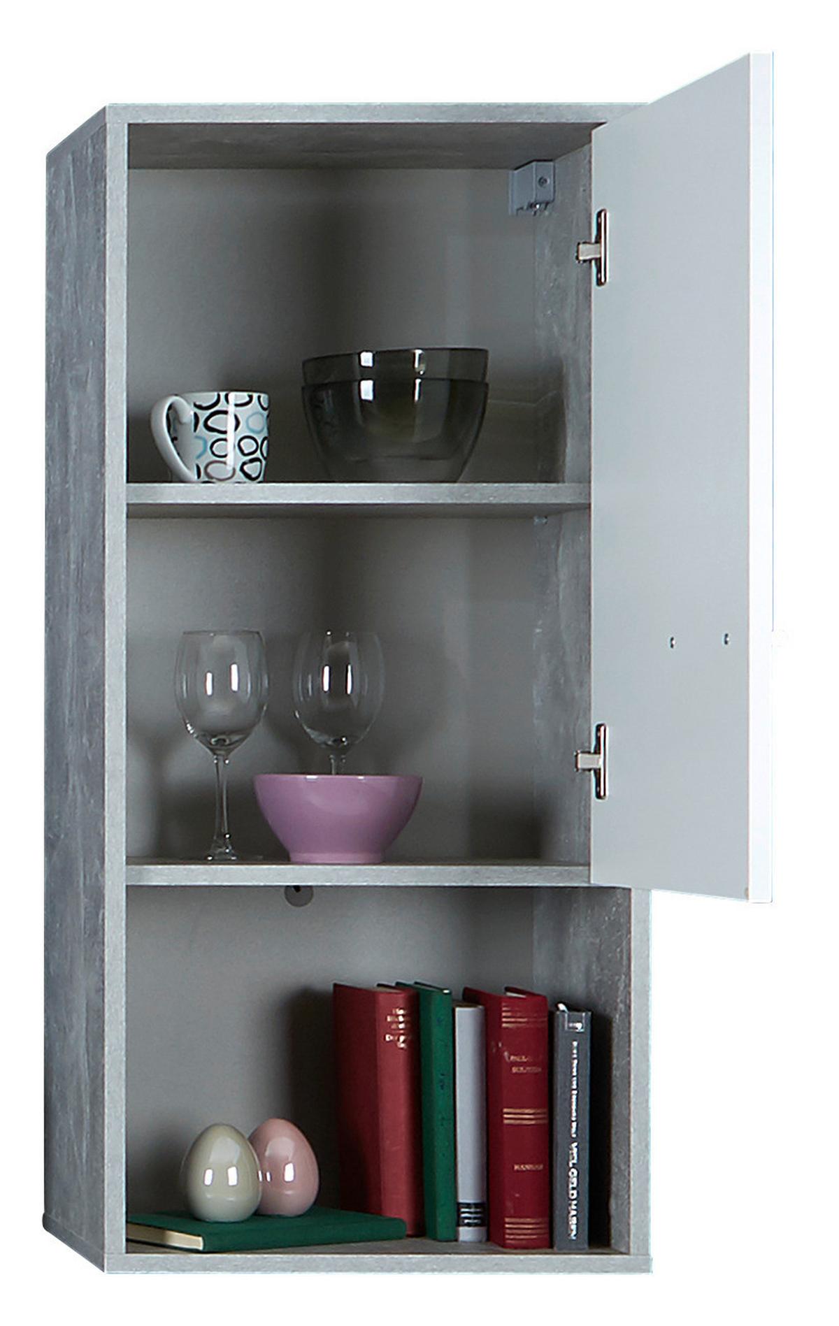 Mobilier camera de zi Aran - gri deschis/alb, Modern, material pe bază de lemn (221/183,5/40cm) - Best Price