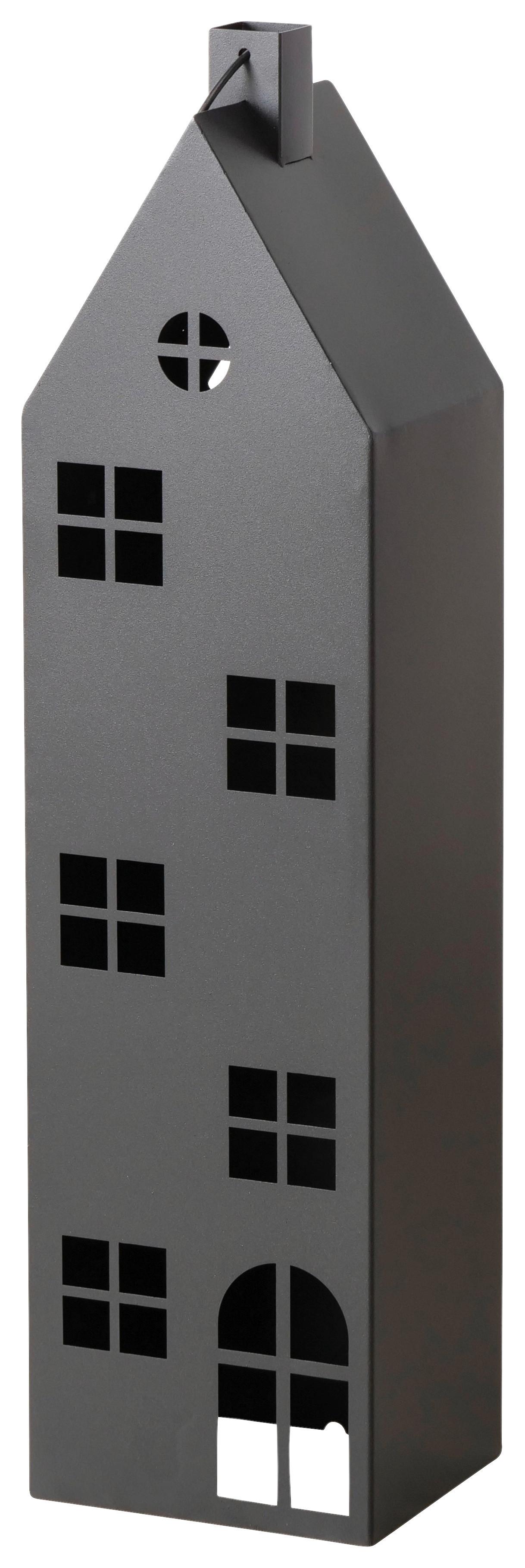 Laternenhaus Alba I Schwarz - Schwarz, Basics, Metall (24/96/20cm) - Mömax