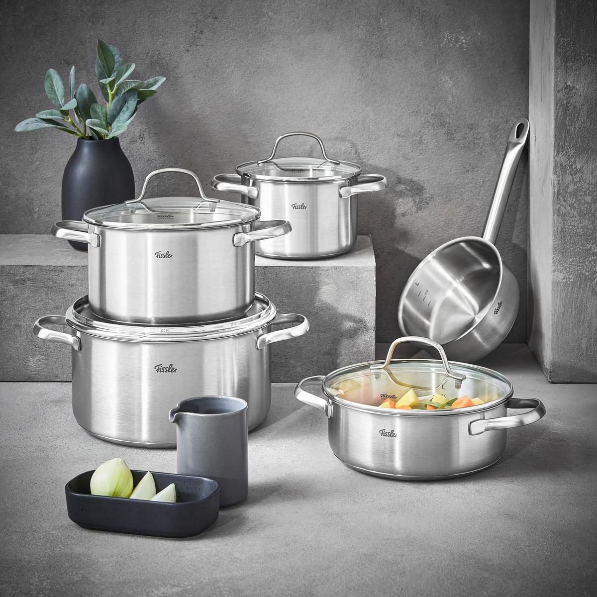 ZESTAW GARNKÓW 0401150500070 FISSLER - kolor srebrny, Basics, metal - Fissler