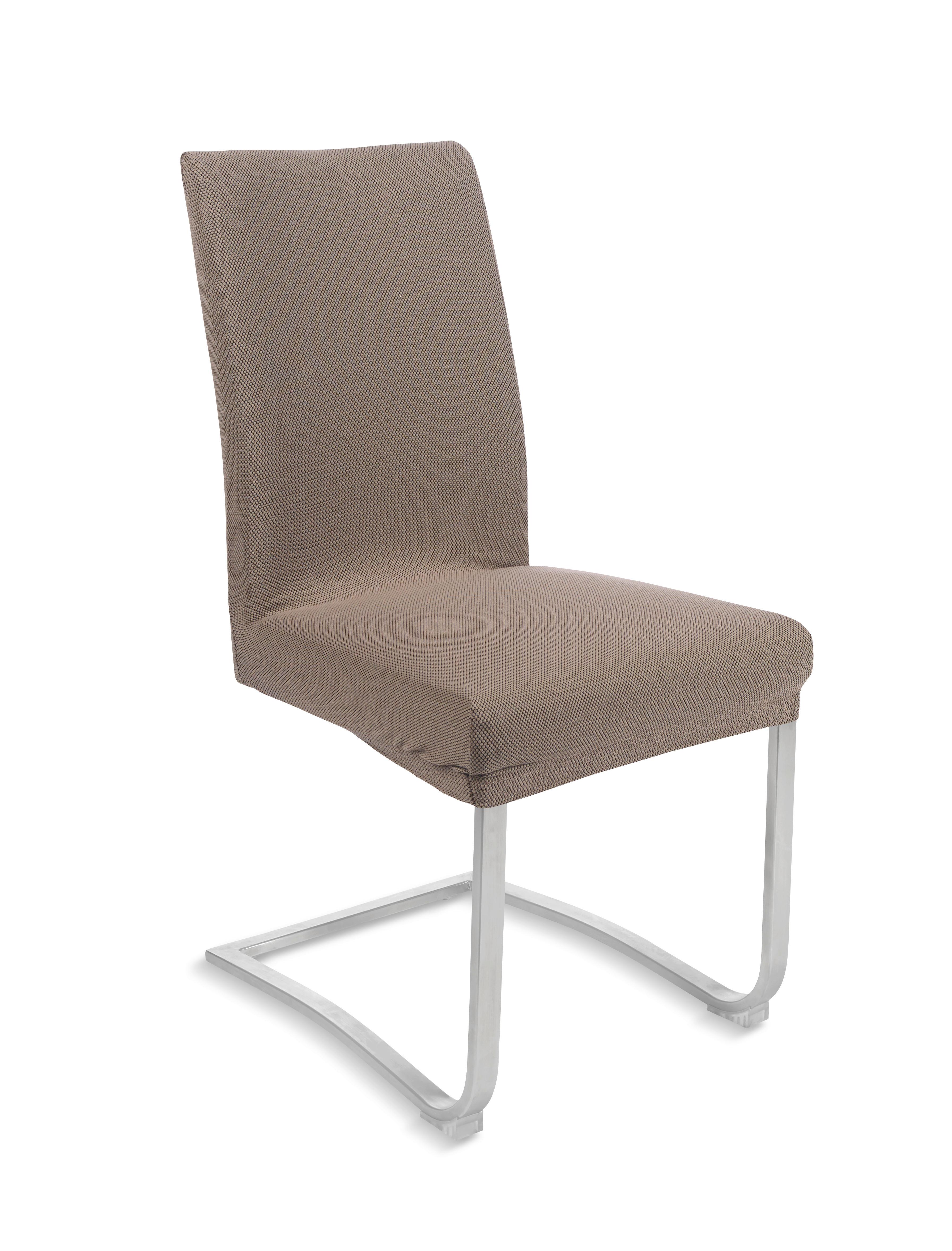 Stuhlhusse Dominik in Taupe - Taupe, Textil (48/64/48cm) - Modern Living
