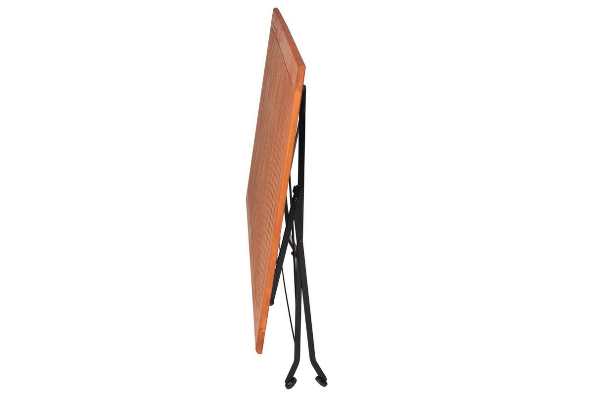 Gartentischgruppe Schlossgarten 7-tlg. - Schwarz/Naturfarben, KONVENTIONELL, Holz/Metall - Gardenson